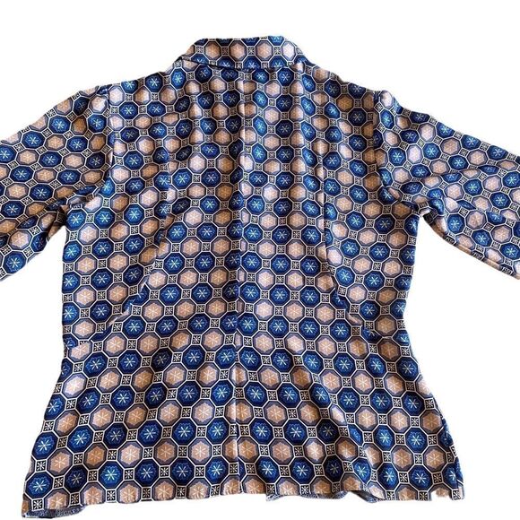 EUC Love blue and brown blouse - Picture 4 of 8